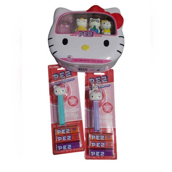 Hello Kitty PEZ Dispenser Set - Picture 1 of 7